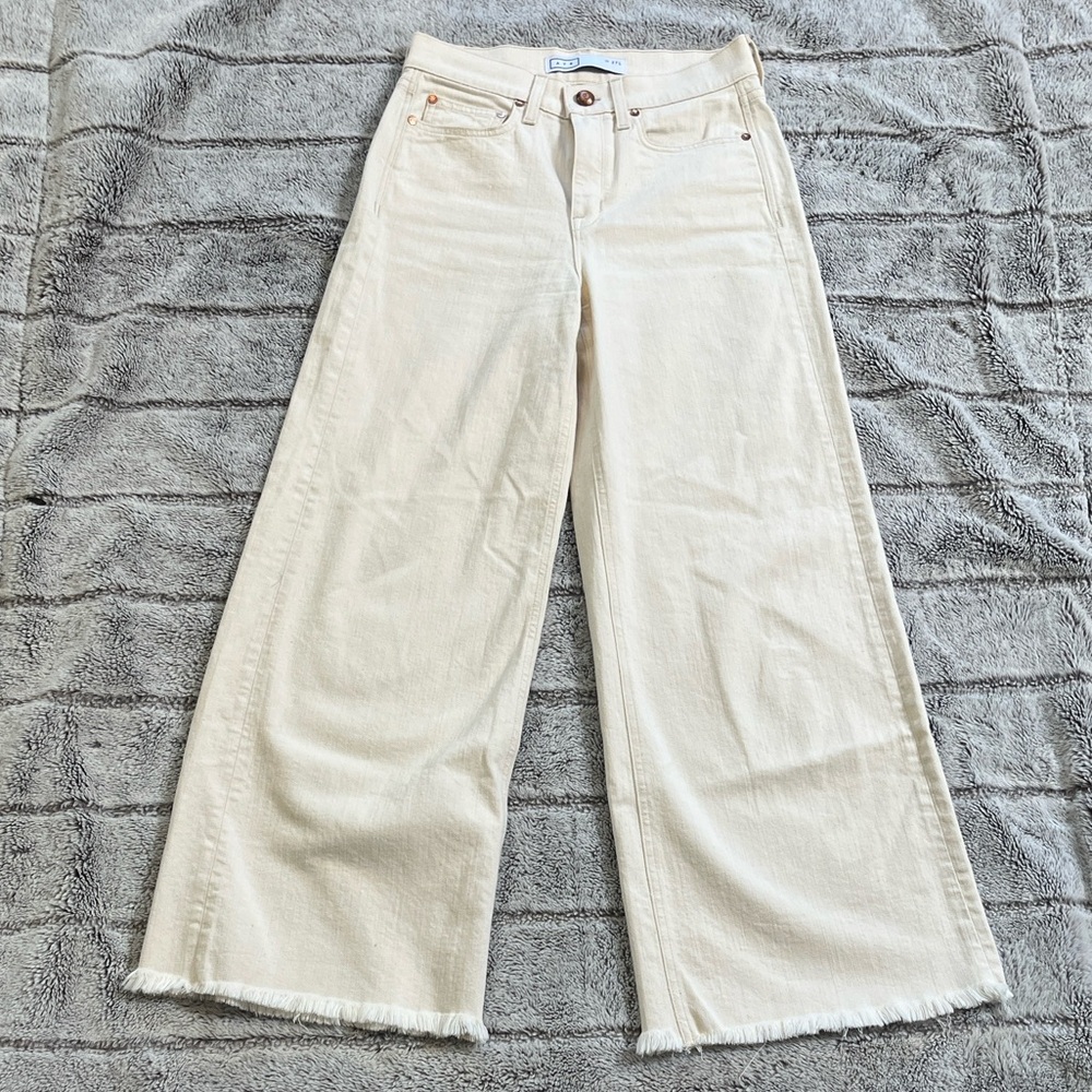 AYR Off-White Flare Jeans